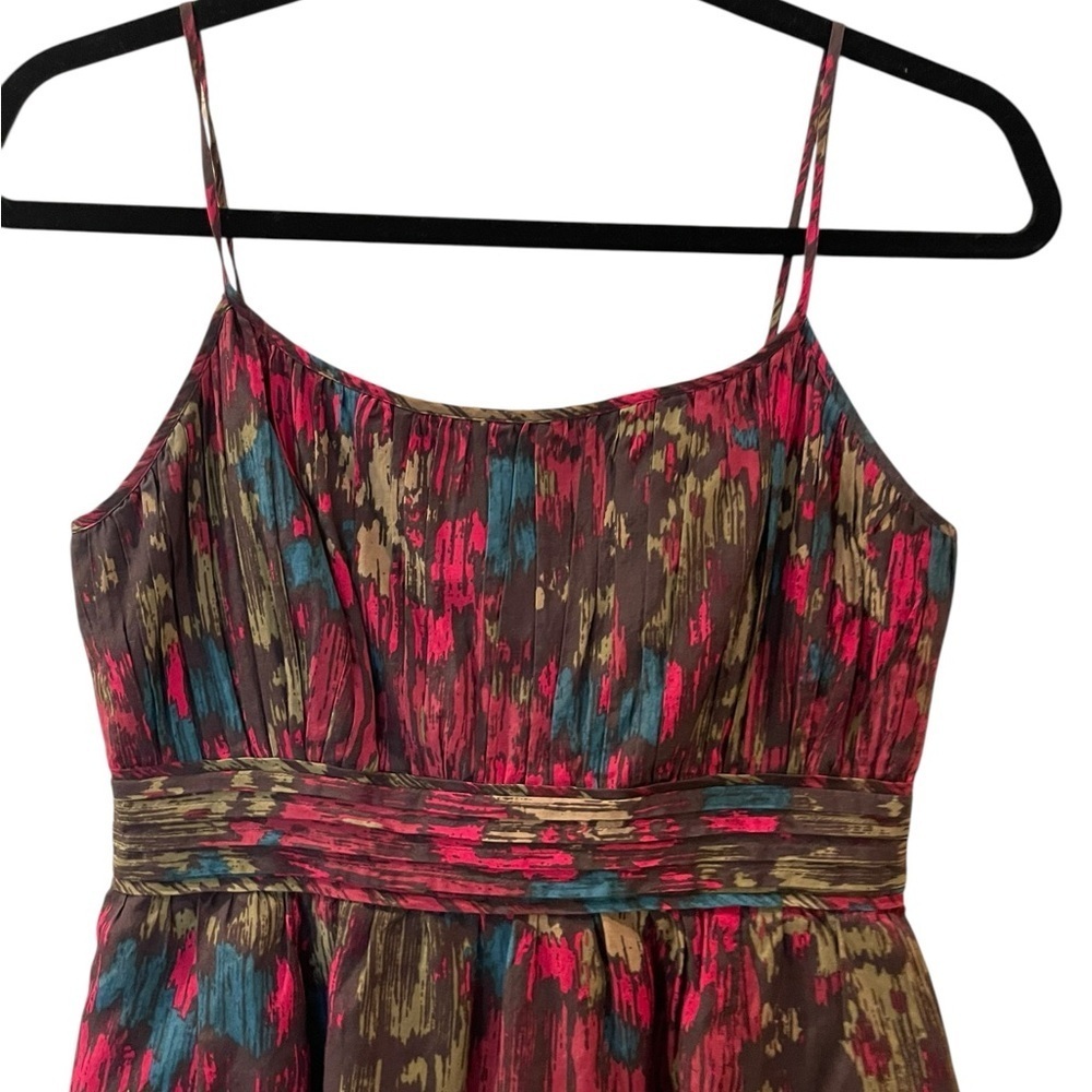 Halogen Women’s Spaghetti Strap Dress Multicolor Pattern Petite Size: 2P - Picture 5 of 8
